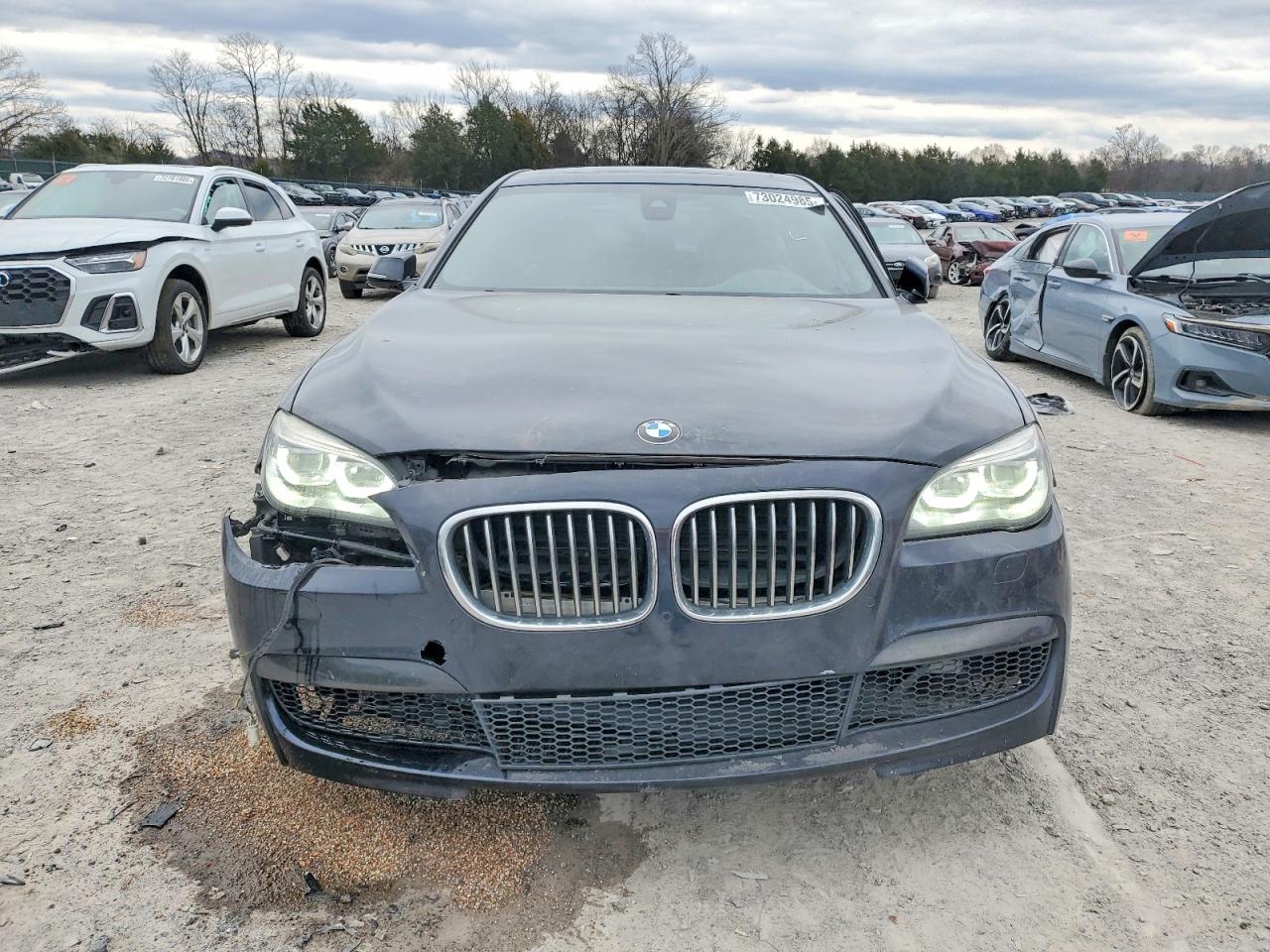 2014 Bmw 750 Li Black vin: WBAYE8C50ED135292