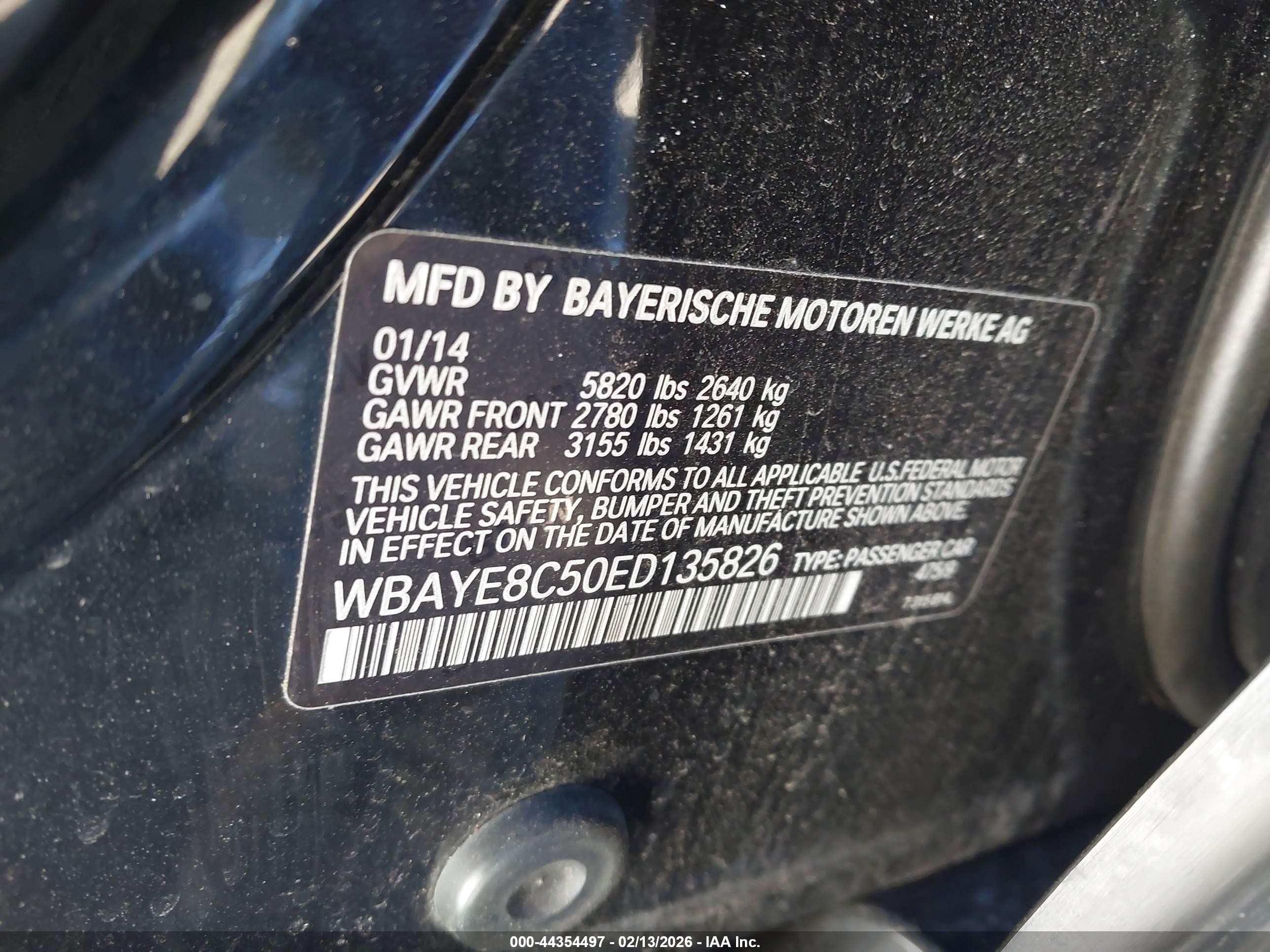 2014 Bmw Alpina B7   Black vin: WBAYE8C50ED135826