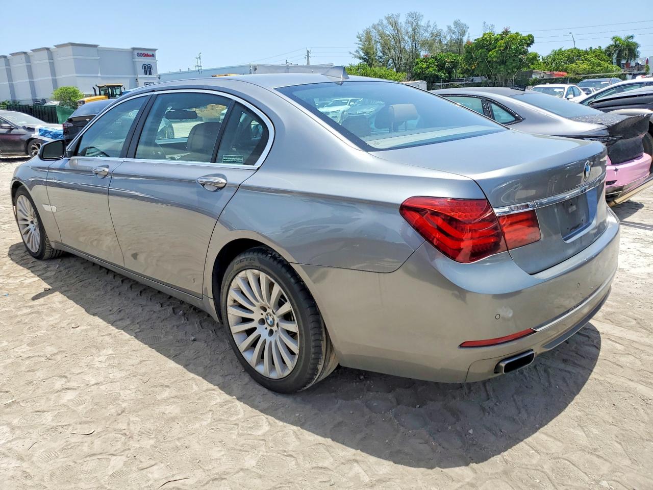 2013 Bmw 750 Li Gray vin: WBAYE8C51DDE22285