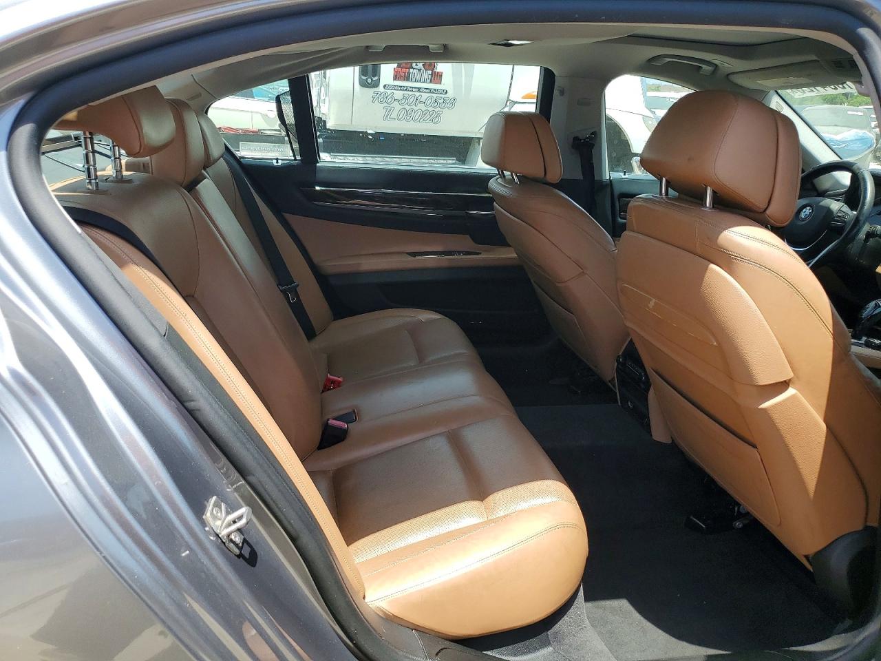 2013 Bmw 750 Li Gray vin: WBAYE8C51DDE22285