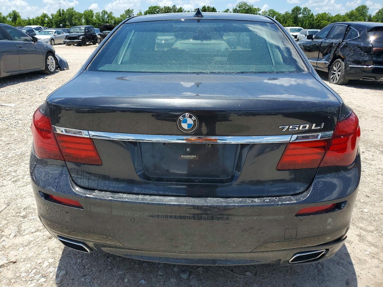 2015 Bmw 750 Li Gray vin: WBAYE8C51FD780907