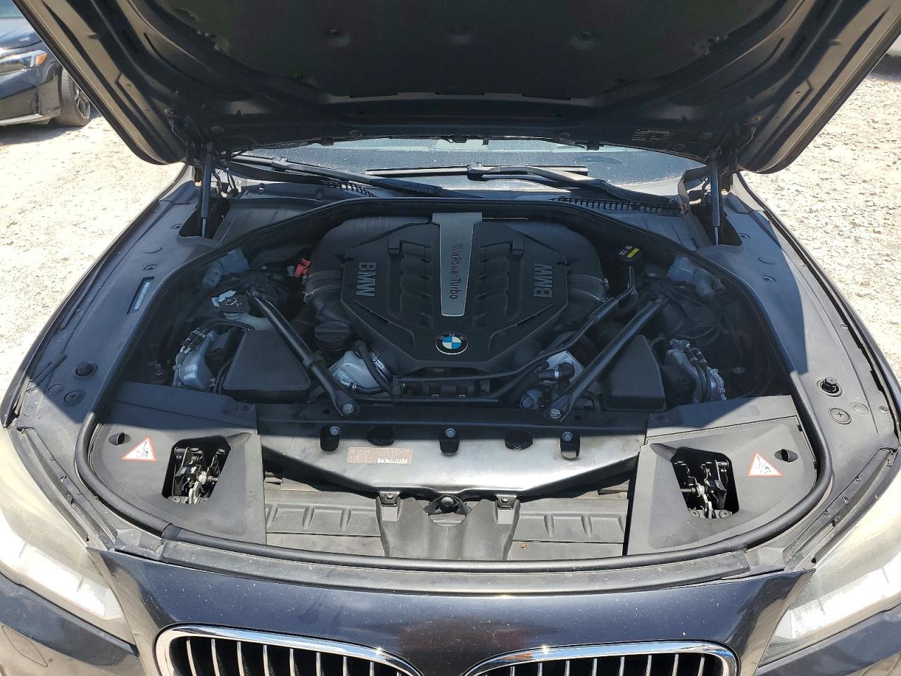 2015 Bmw 750 Li Gray vin: WBAYE8C51FD780907