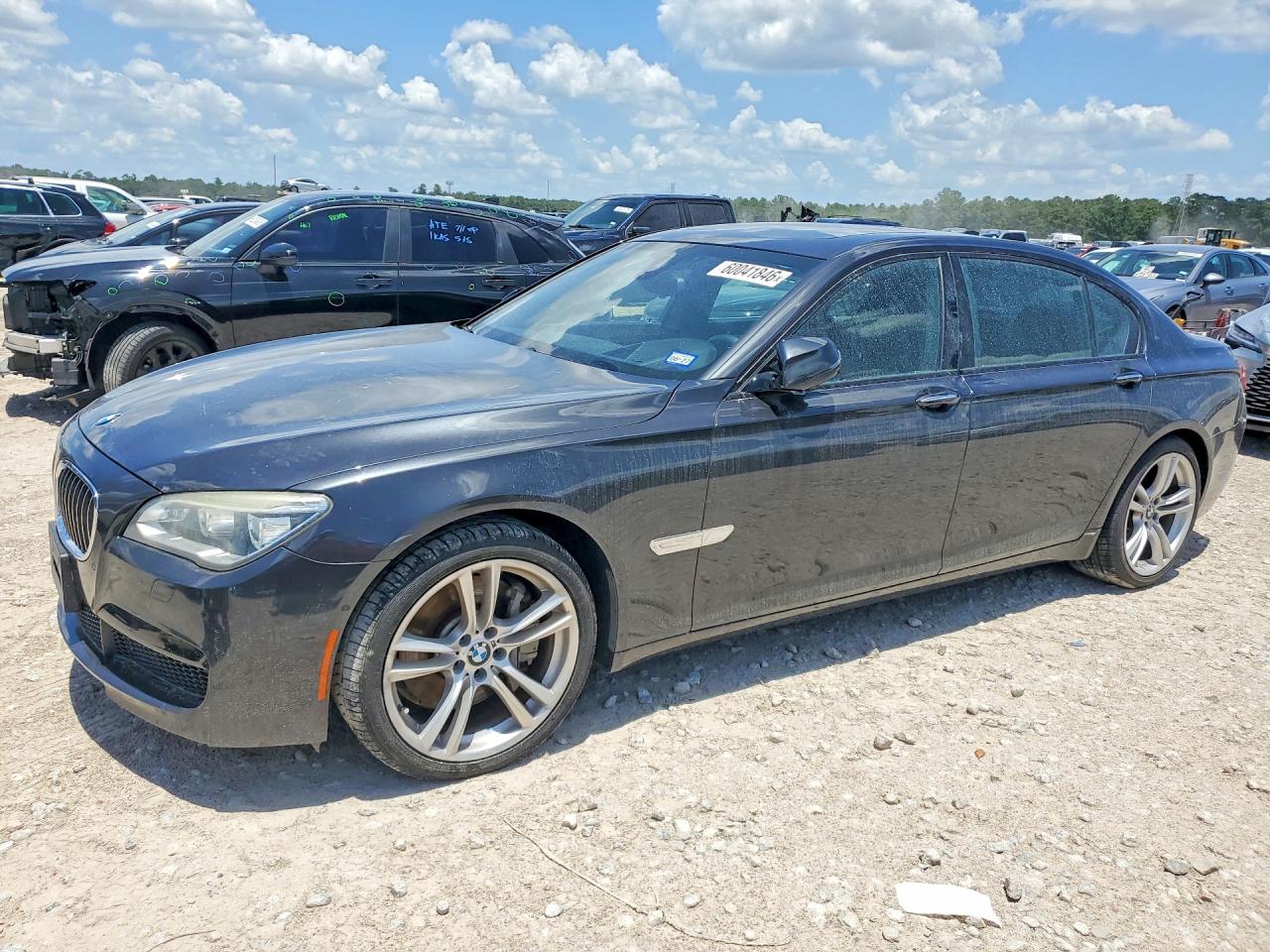 2015 Bmw 750 Li Gray vin: WBAYE8C51FD780907