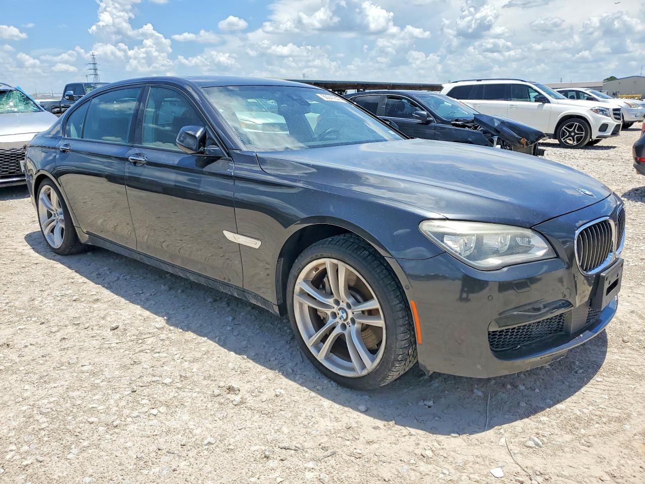 2015 Bmw 750 Li Gray vin: WBAYE8C51FD780907