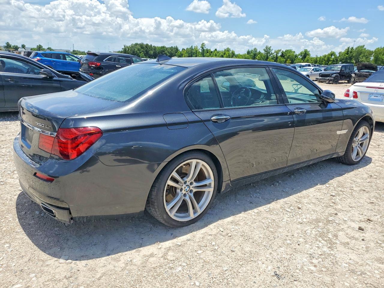 2015 Bmw 750 Li Gray vin: WBAYE8C51FD780907