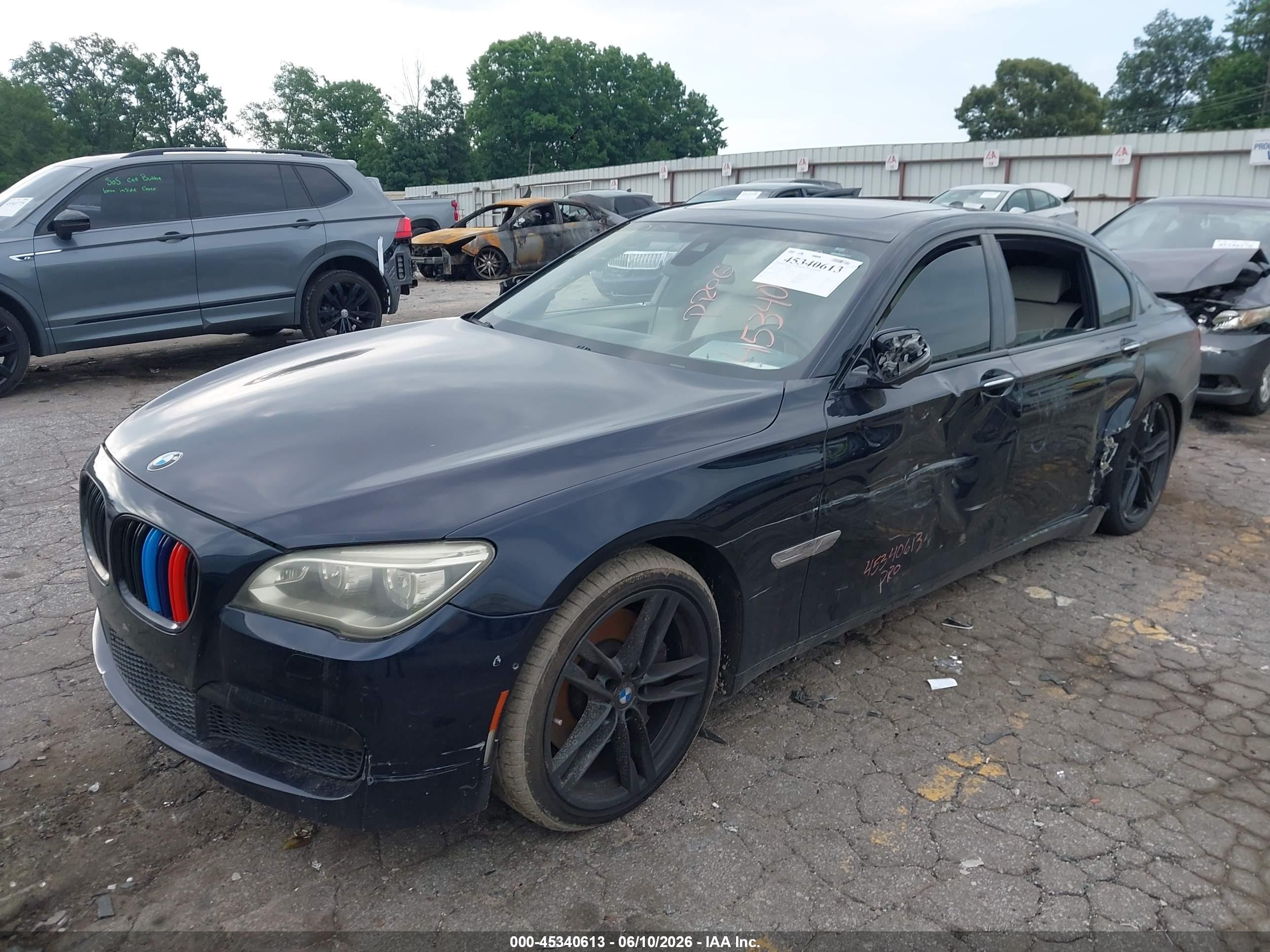 2015 Bmw 750li   Black vin: WBAYE8C51FD781054