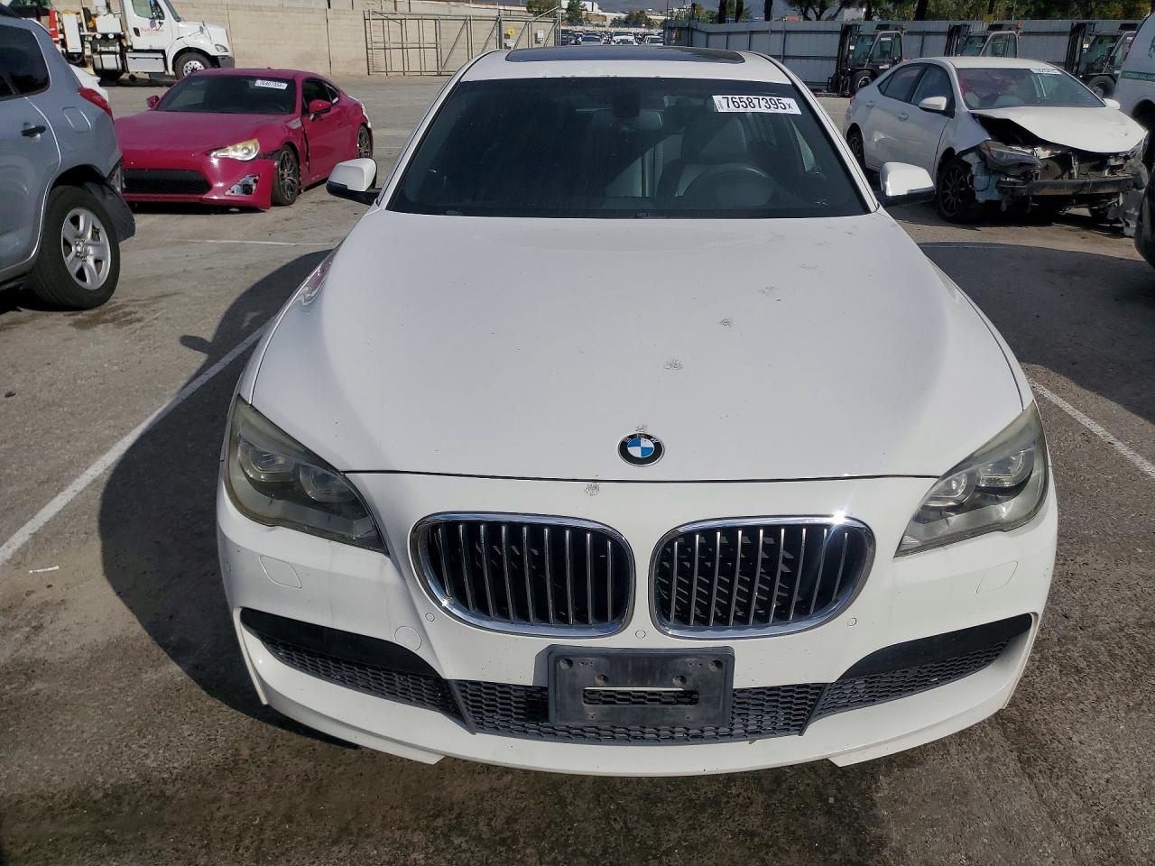 2014 Bmw 750 Li White vin: WBAYE8C52ED134807