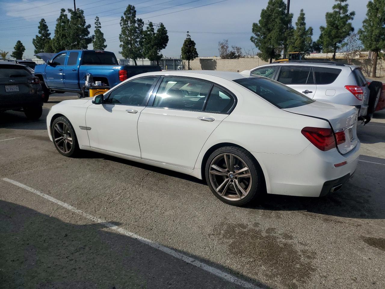 2014 Bmw 750 Li White vin: WBAYE8C52ED134807