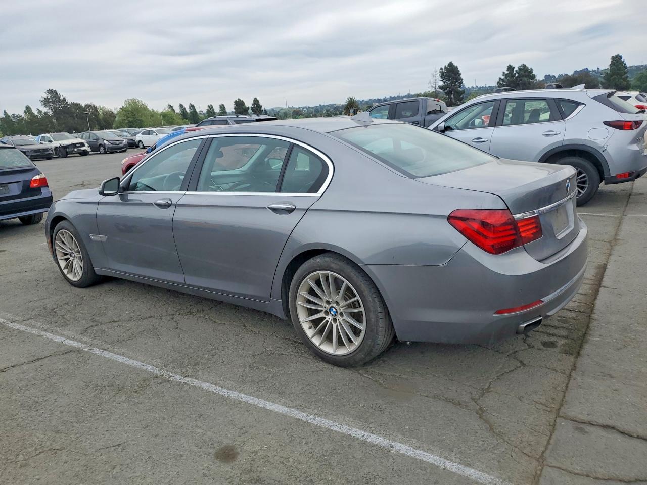 2014 Bmw 750 Li Silver vin: WBAYE8C52ED135424