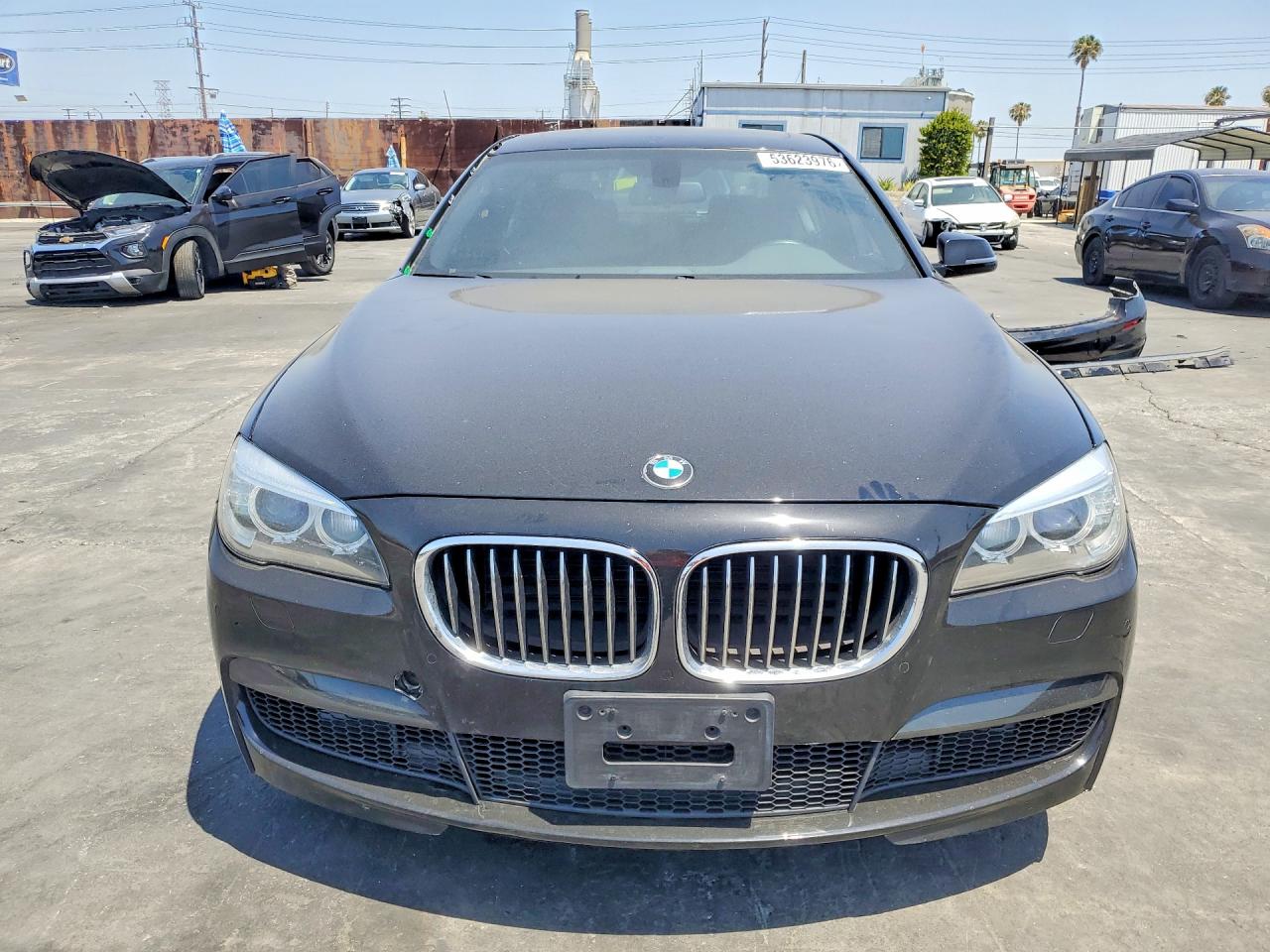 2013 Bmw 750 Li Black vin: WBAYE8C53DD133809