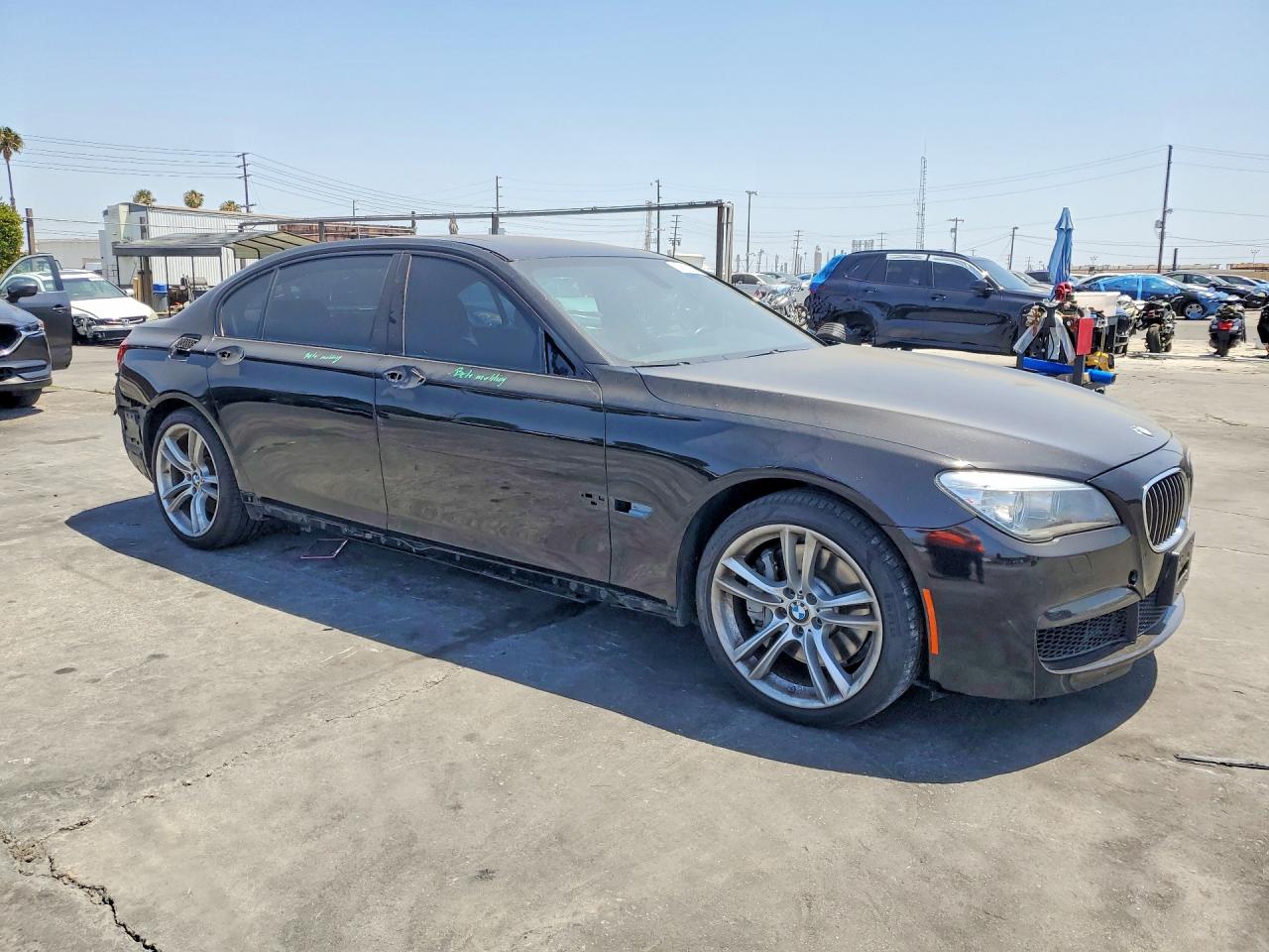 2013 Bmw 750 Li Black vin: WBAYE8C53DD133809