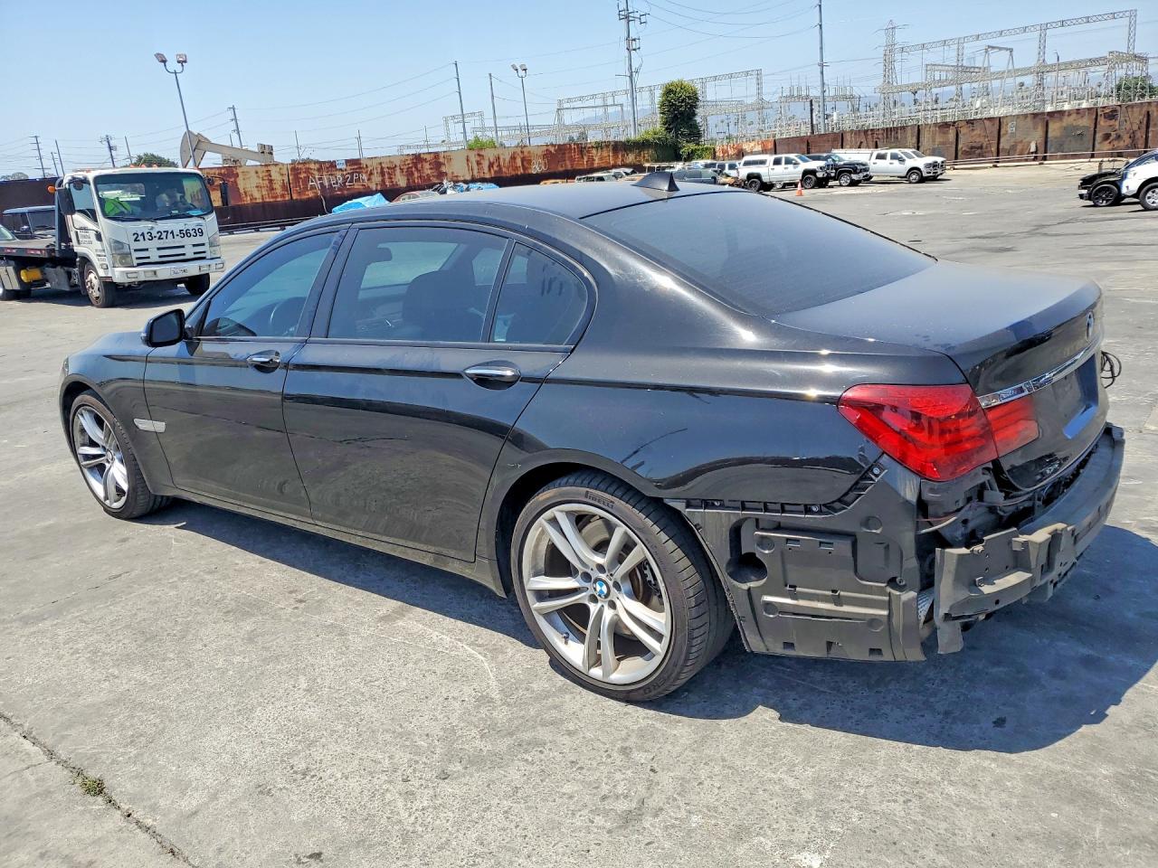 2013 Bmw 750 Li Black vin: WBAYE8C53DD133809