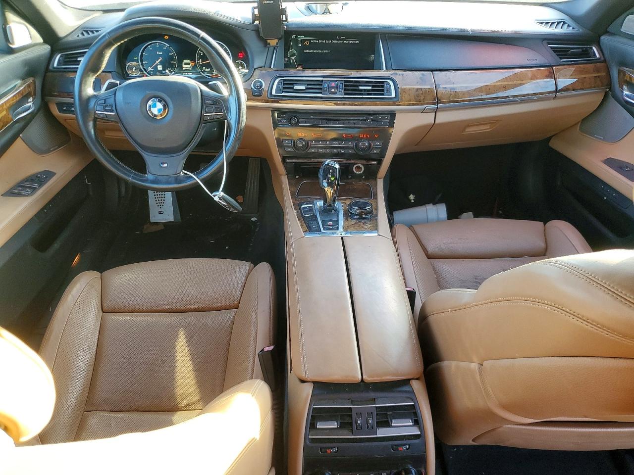 2014 Bmw 750 Li Black vin: WBAYE8C53ED134573