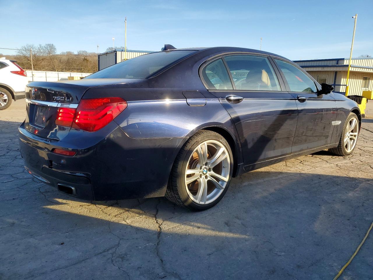 2014 Bmw 750 Li Black vin: WBAYE8C53ED134573