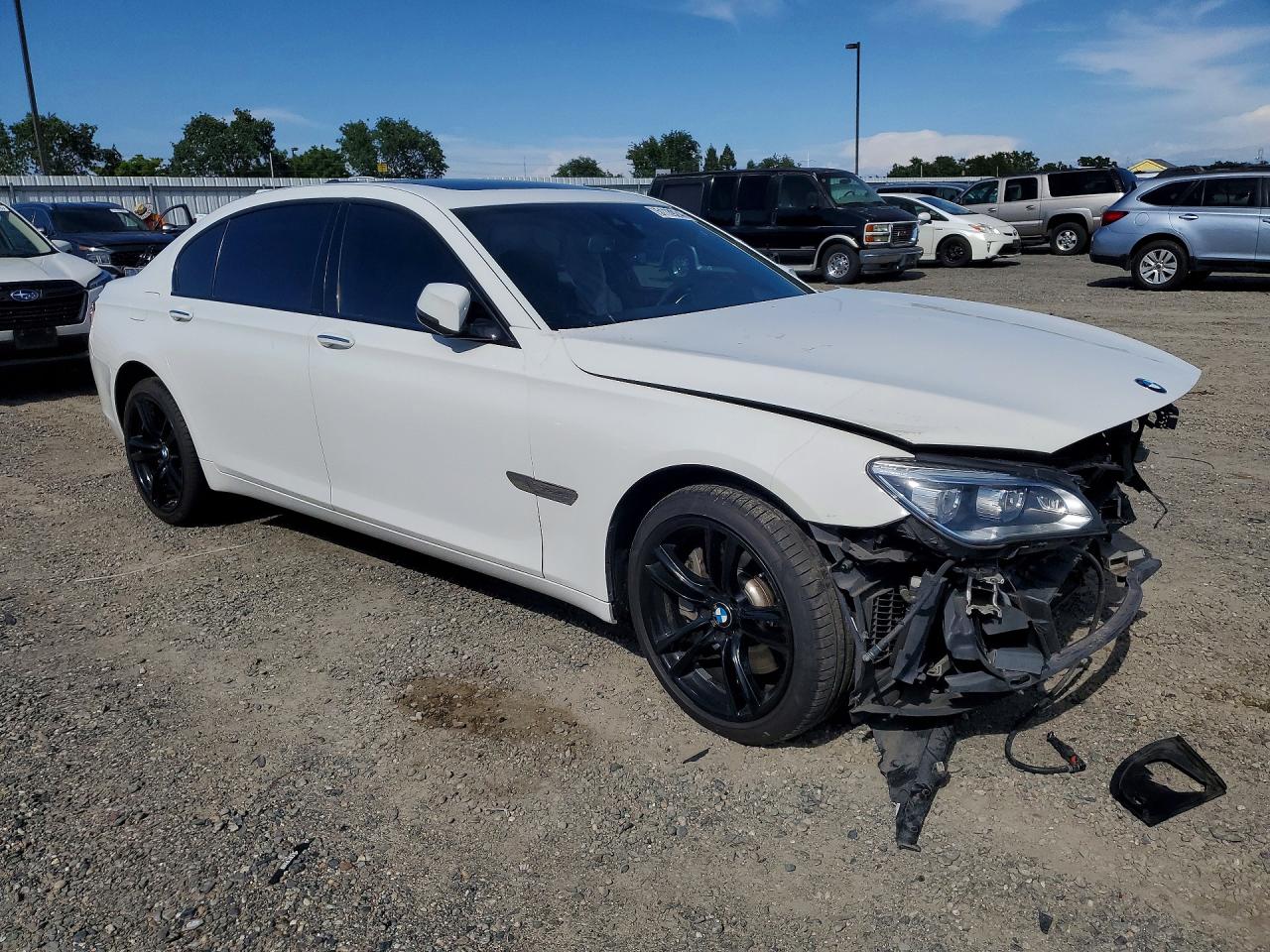 2014 Bmw 750 Li White vin: WBAYE8C53ED134587