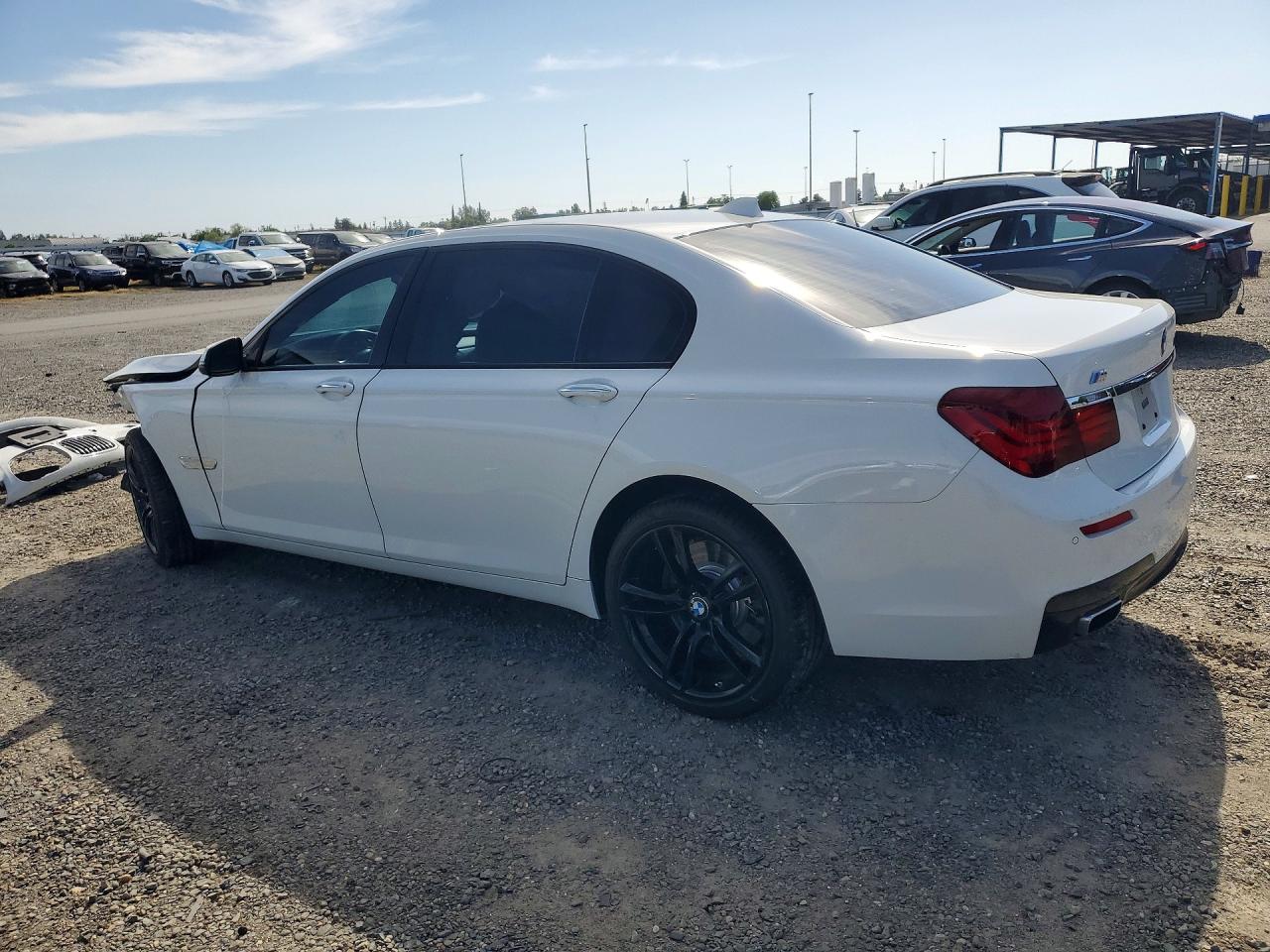 2014 Bmw 750 Li White vin: WBAYE8C53ED134587