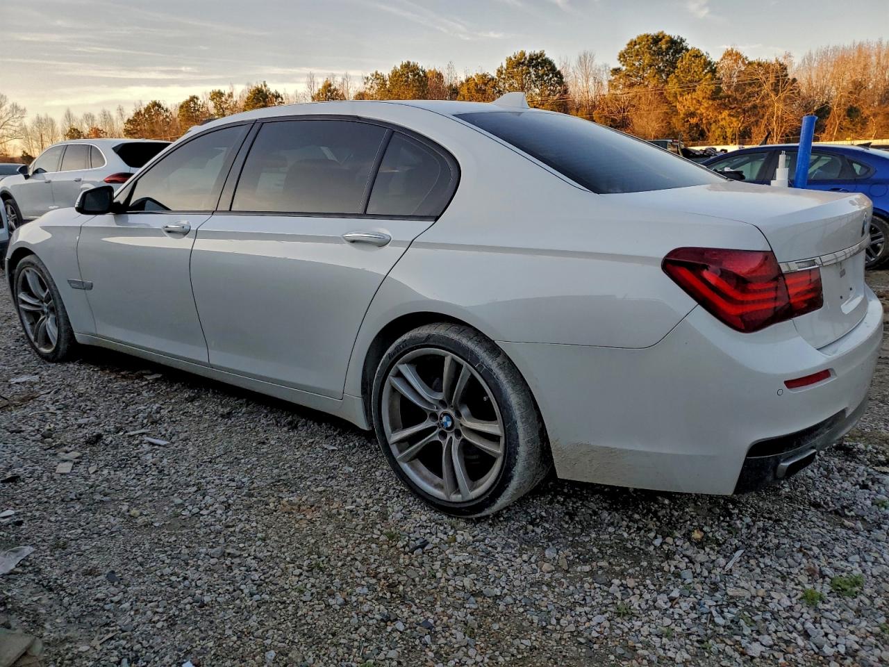 2014 Bmw 750 Li White vin: WBAYE8C53ED135013