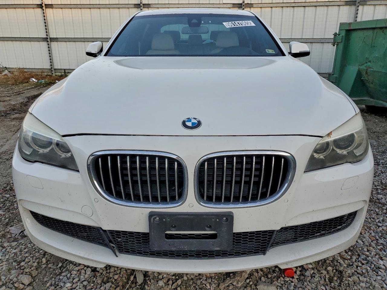 2014 Bmw 750 Li White vin: WBAYE8C53ED135013