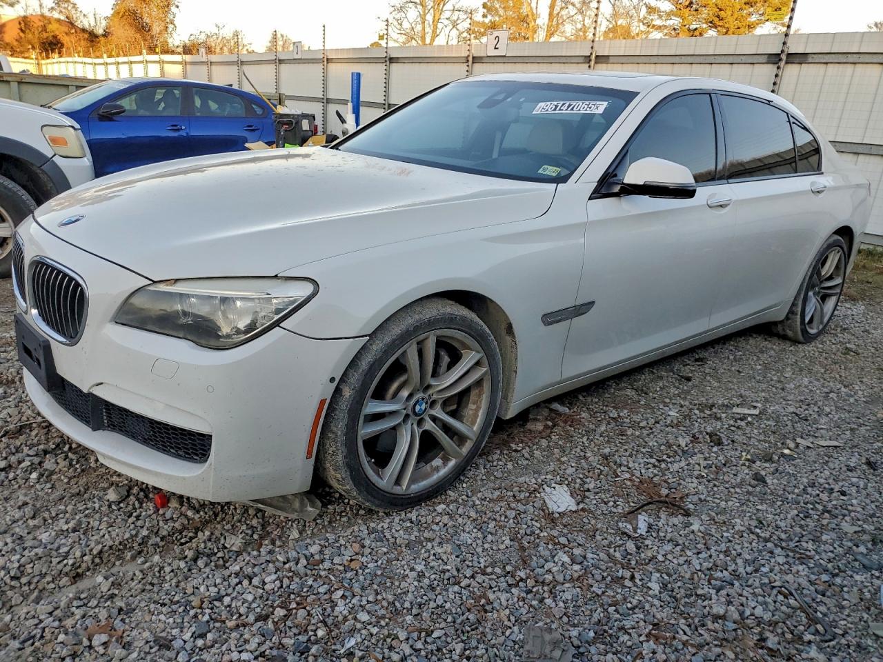 2014 Bmw 750 Li White vin: WBAYE8C53ED135013