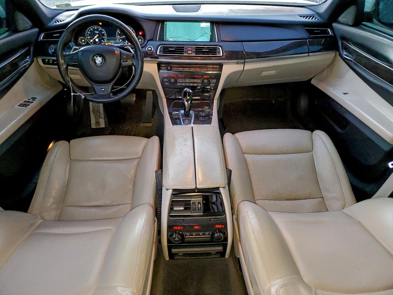 2014 Bmw 750 Li White vin: WBAYE8C53ED135013