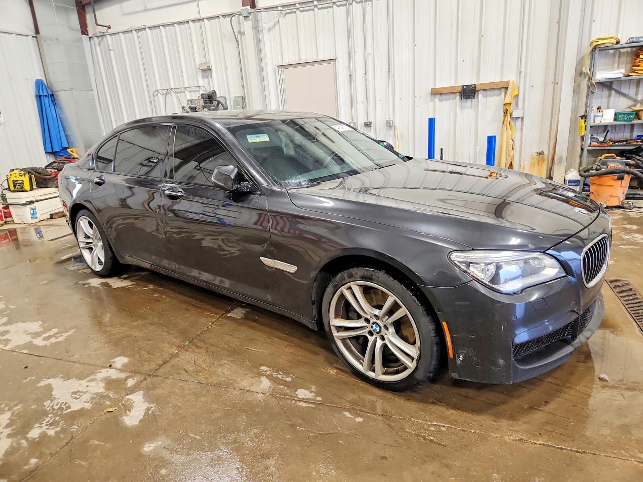 2014 Bmw 750 Li Gray vin: WBAYE8C53ED135609