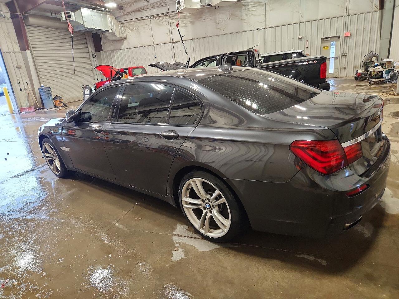 2014 Bmw 750 Li Gray vin: WBAYE8C53ED135609