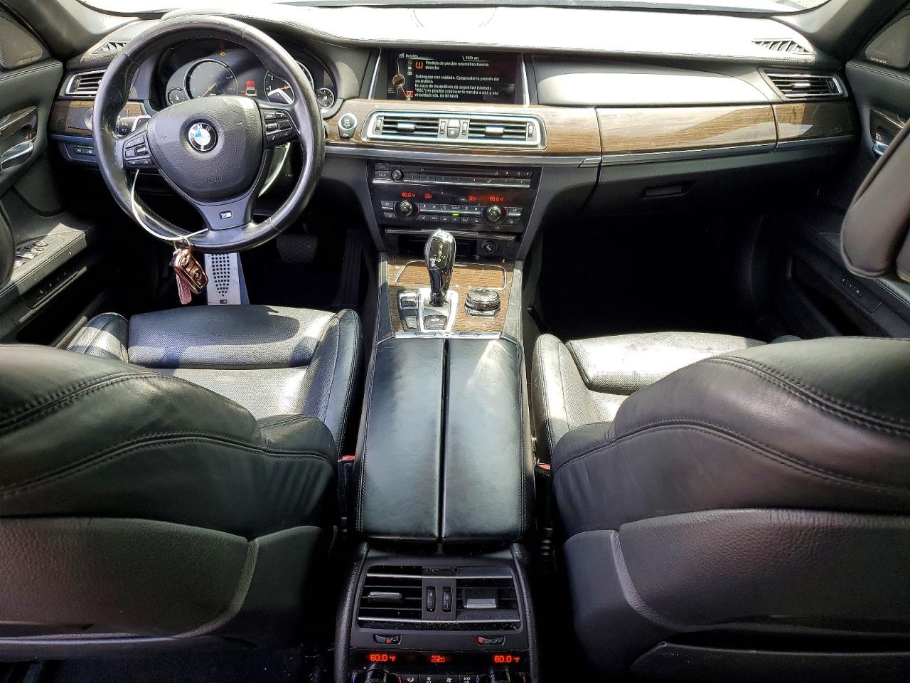2015 Bmw 750 Li Black vin: WBAYE8C53FD781878