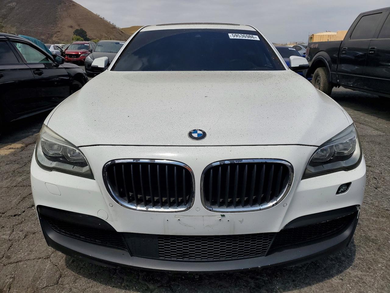 2015 Bmw 750 Li Black vin: WBAYE8C53FD781878