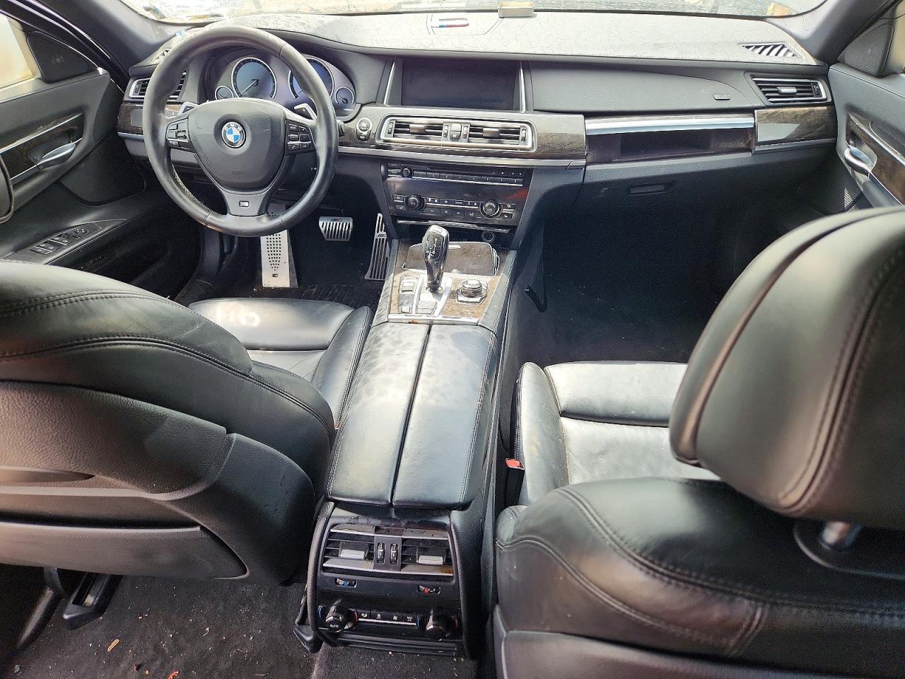 2013 Bmw 750 Li Black vin: WBAYE8C54DD132958
