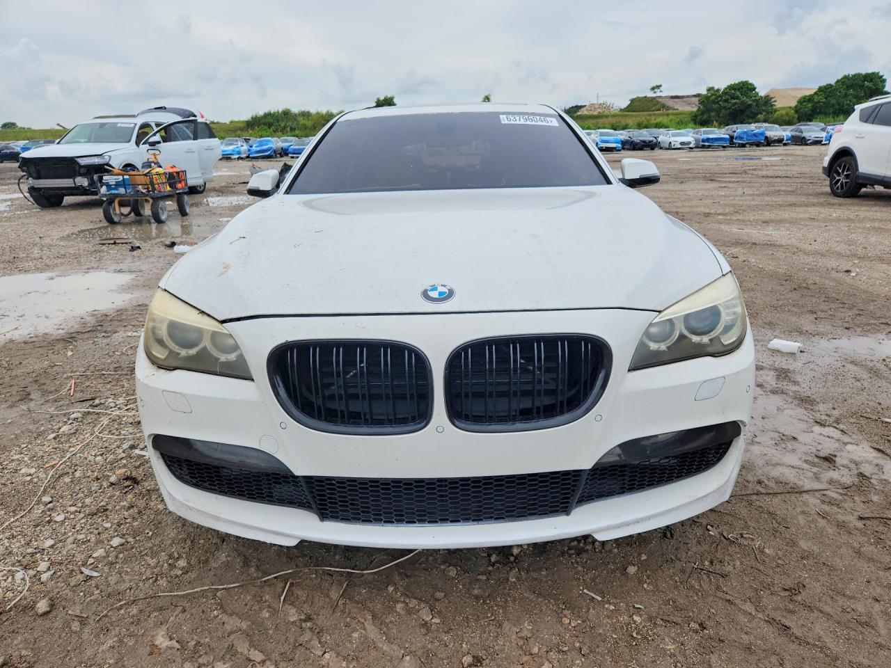 2013 Bmw 750 Li White vin: WBAYE8C54DD133463