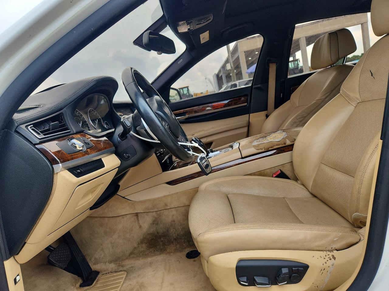 2013 Bmw 750 Li White vin: WBAYE8C54DD133463