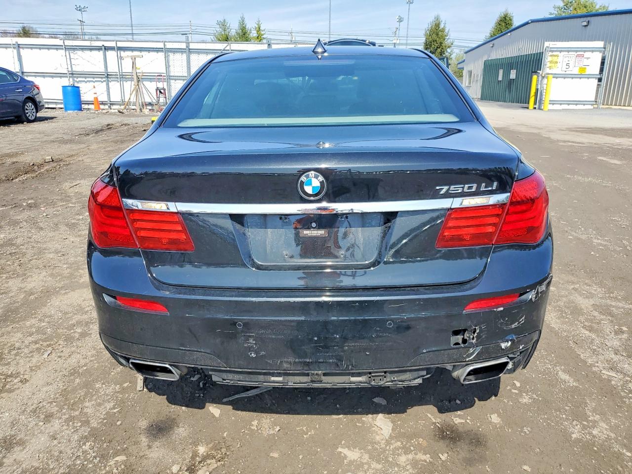 2014 Bmw 750 Li Черный vin: WBAYE8C54ED134596