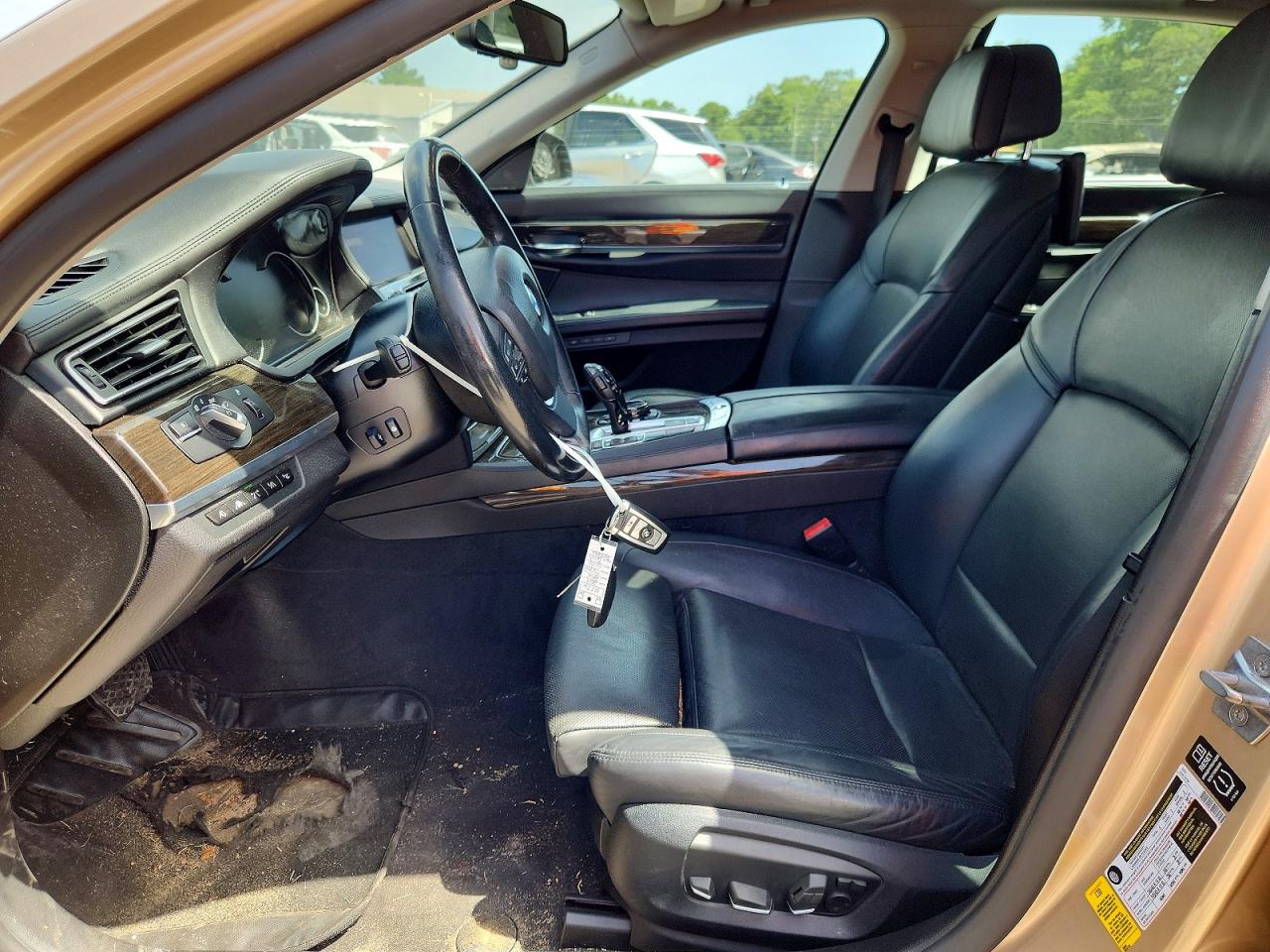 2014 Bmw 750 Li Золотой vin: WBAYE8C54ED136476