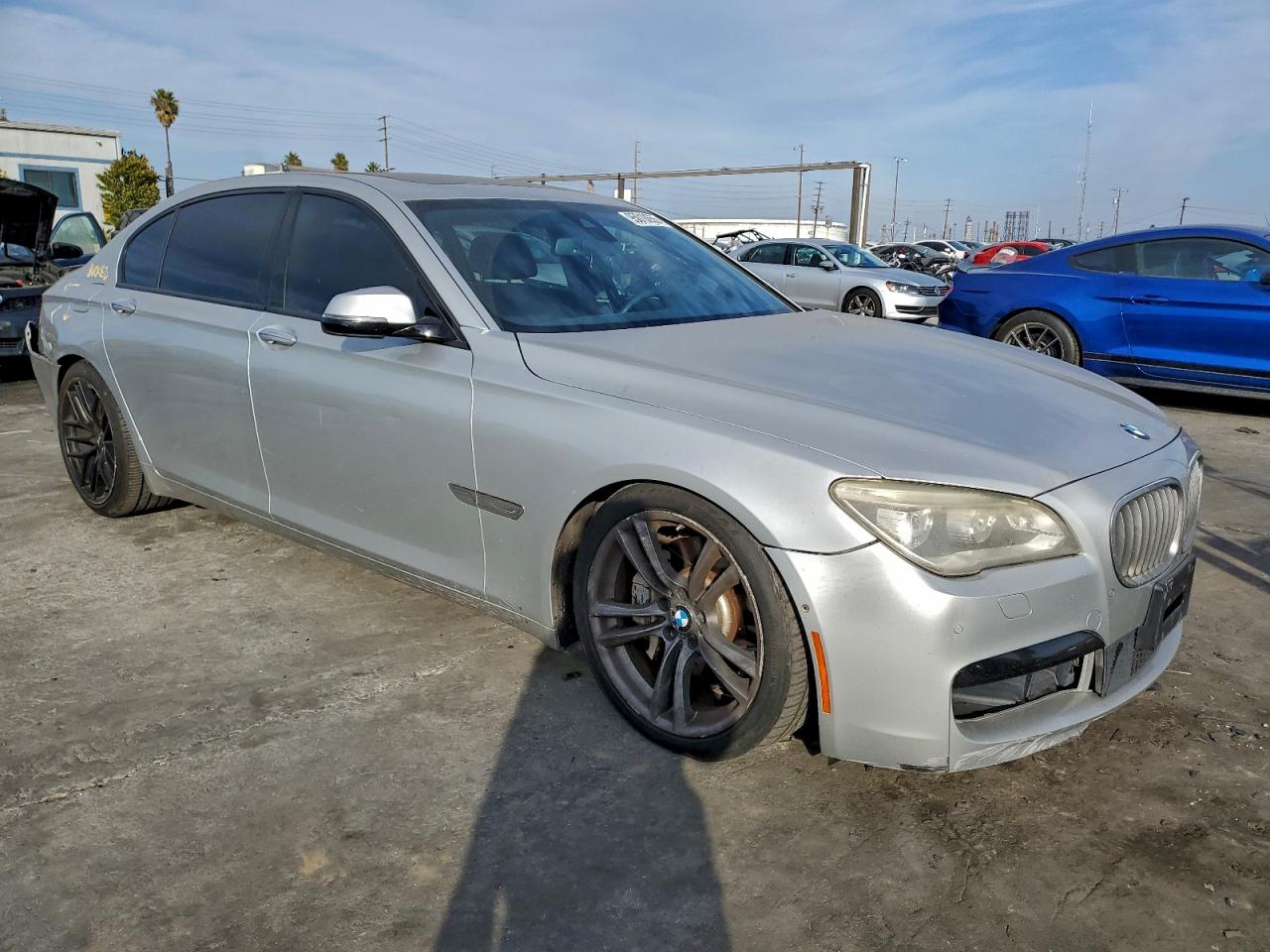 2015 Bmw 750 Li Silver vin: WBAYE8C54FD781260