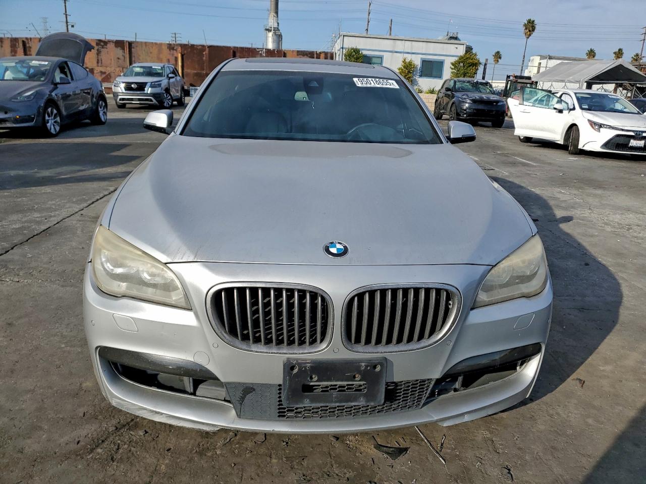 2015 Bmw 750 Li Silver vin: WBAYE8C54FD781260
