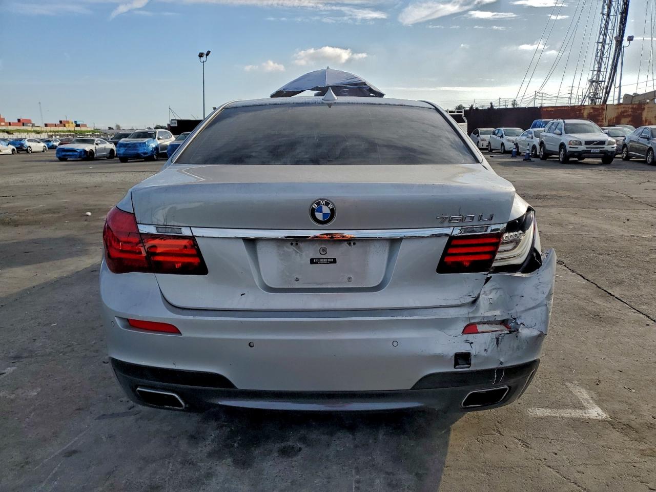 2015 Bmw 750 Li Silver vin: WBAYE8C54FD781260