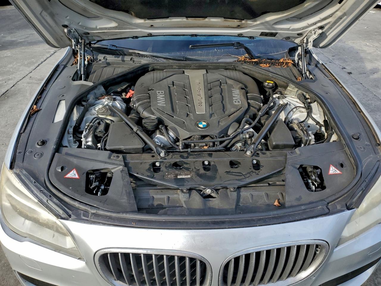 2015 Bmw 750 Li Silver vin: WBAYE8C54FD781260