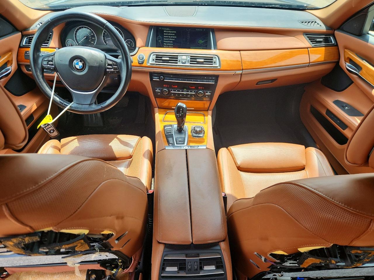 2013 Bmw 750 Li Black vin: WBAYE8C55DD131690