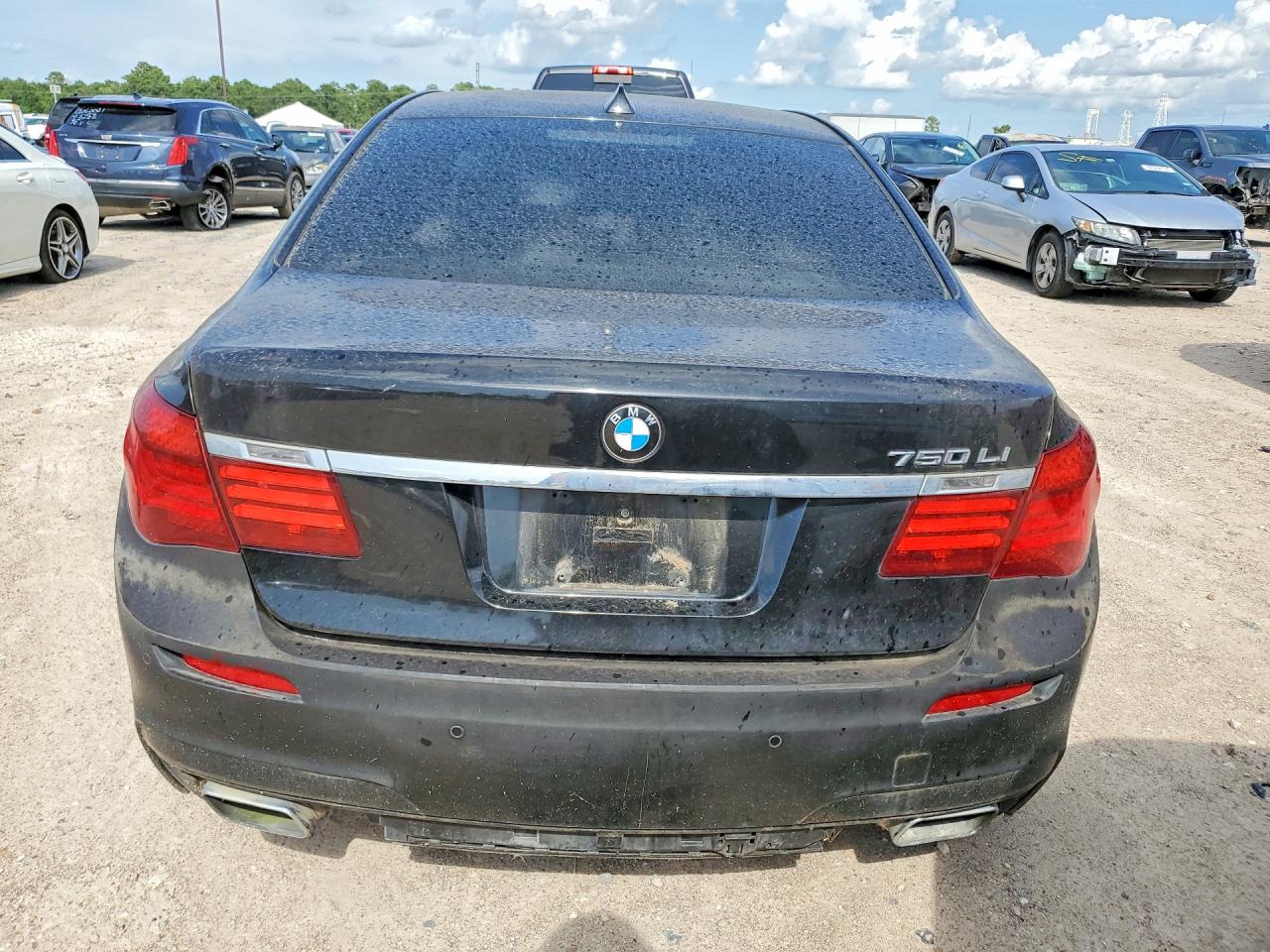 2013 Bmw 750 Li Black vin: WBAYE8C55DD133780