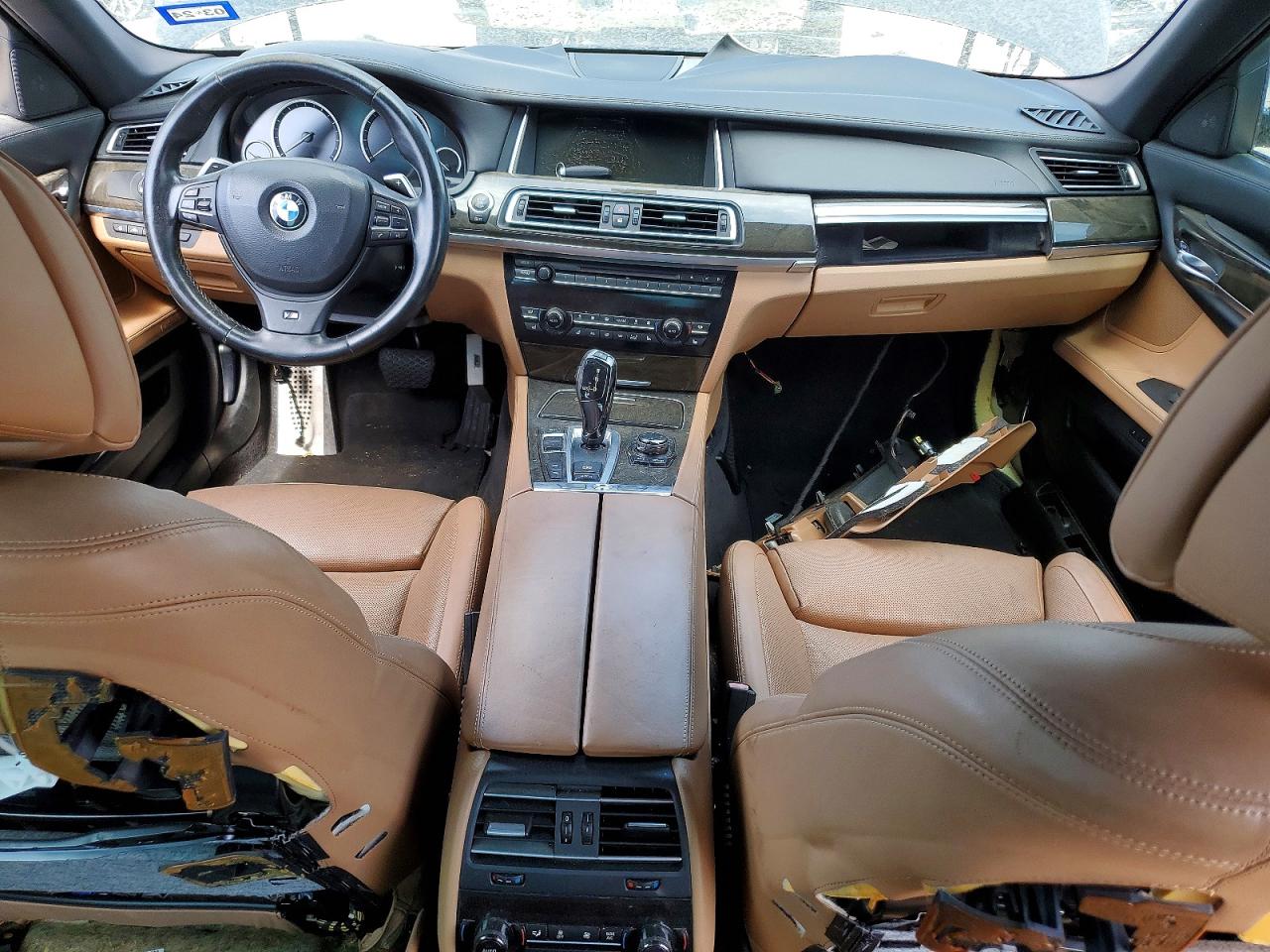 2013 Bmw 750 Li Black vin: WBAYE8C55DD133780