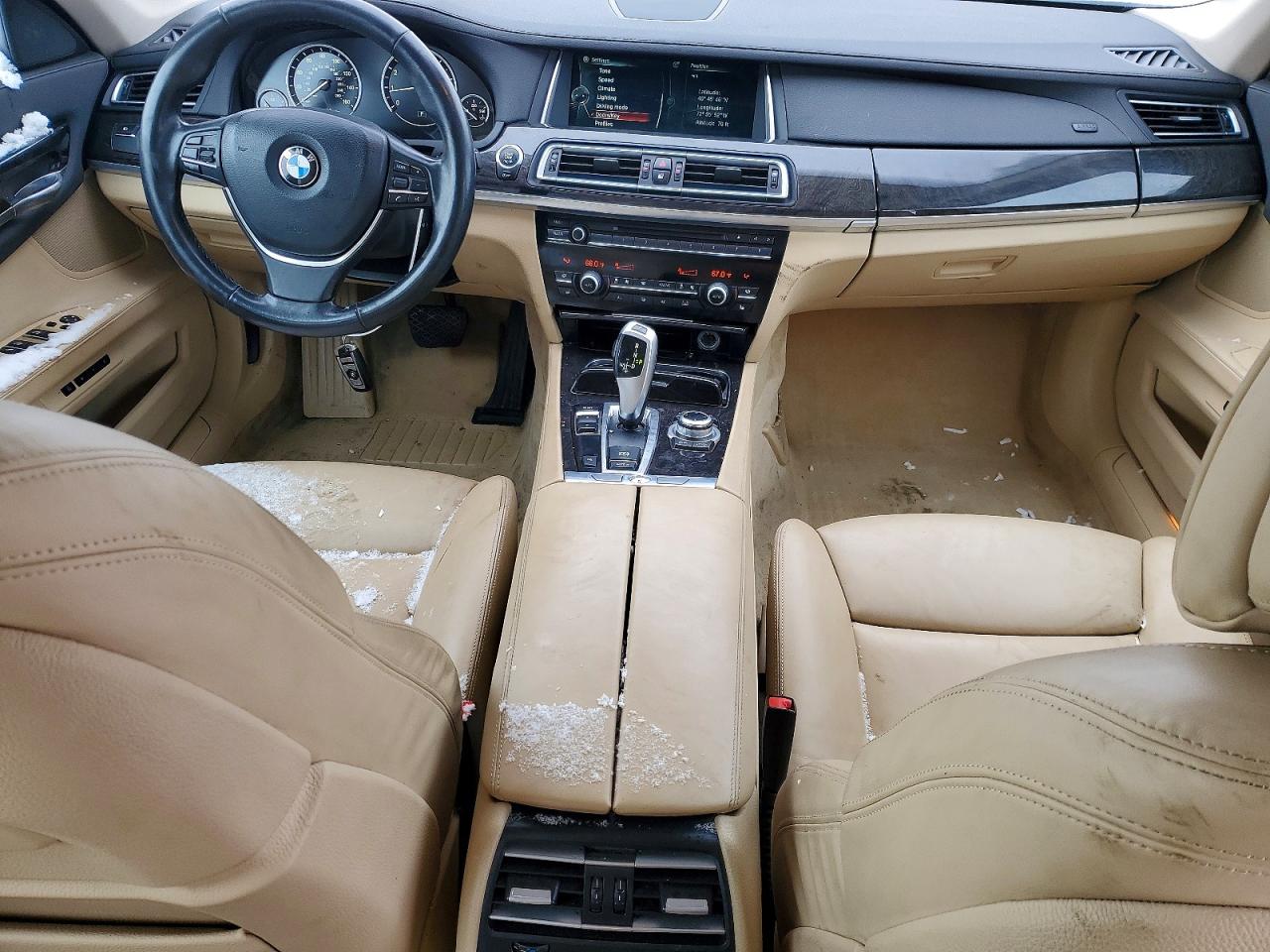 2013 Bmw 750 Li Black vin: WBAYE8C55DD134105