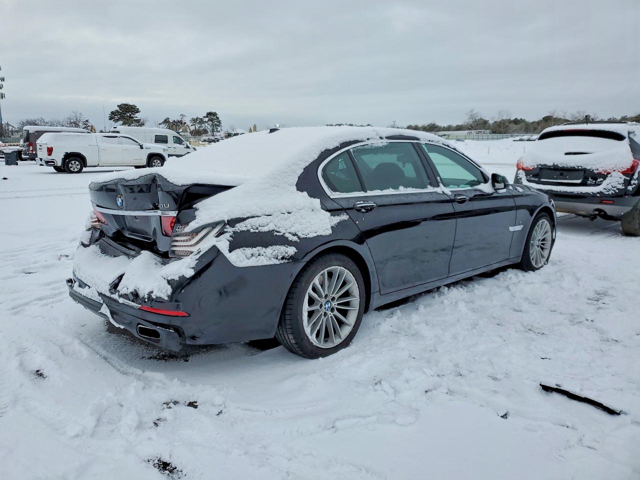 2013 Bmw 750 Li Black vin: WBAYE8C55DD134105
