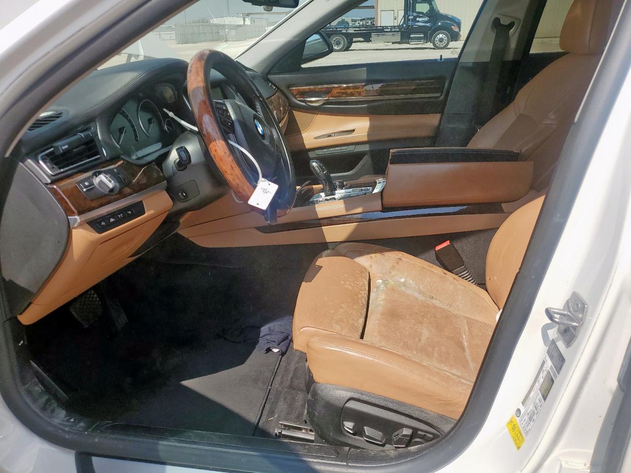 2013 Bmw 750 Li White vin: WBAYE8C55DDE22063