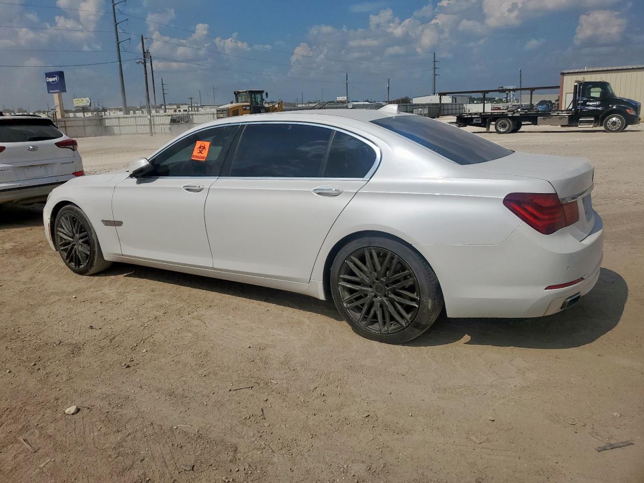 2013 Bmw 750 Li White vin: WBAYE8C55DDE22063