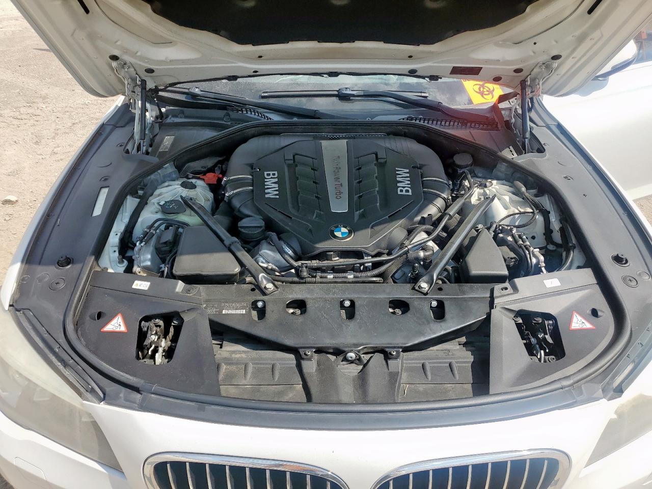 2013 Bmw 750 Li White vin: WBAYE8C55DDE22063