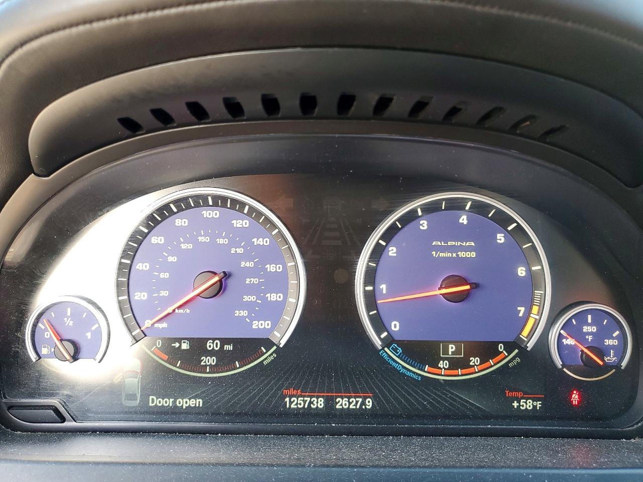 2015 Bmw Alpina B7 Белый vin: WBAYE8C55FD136598