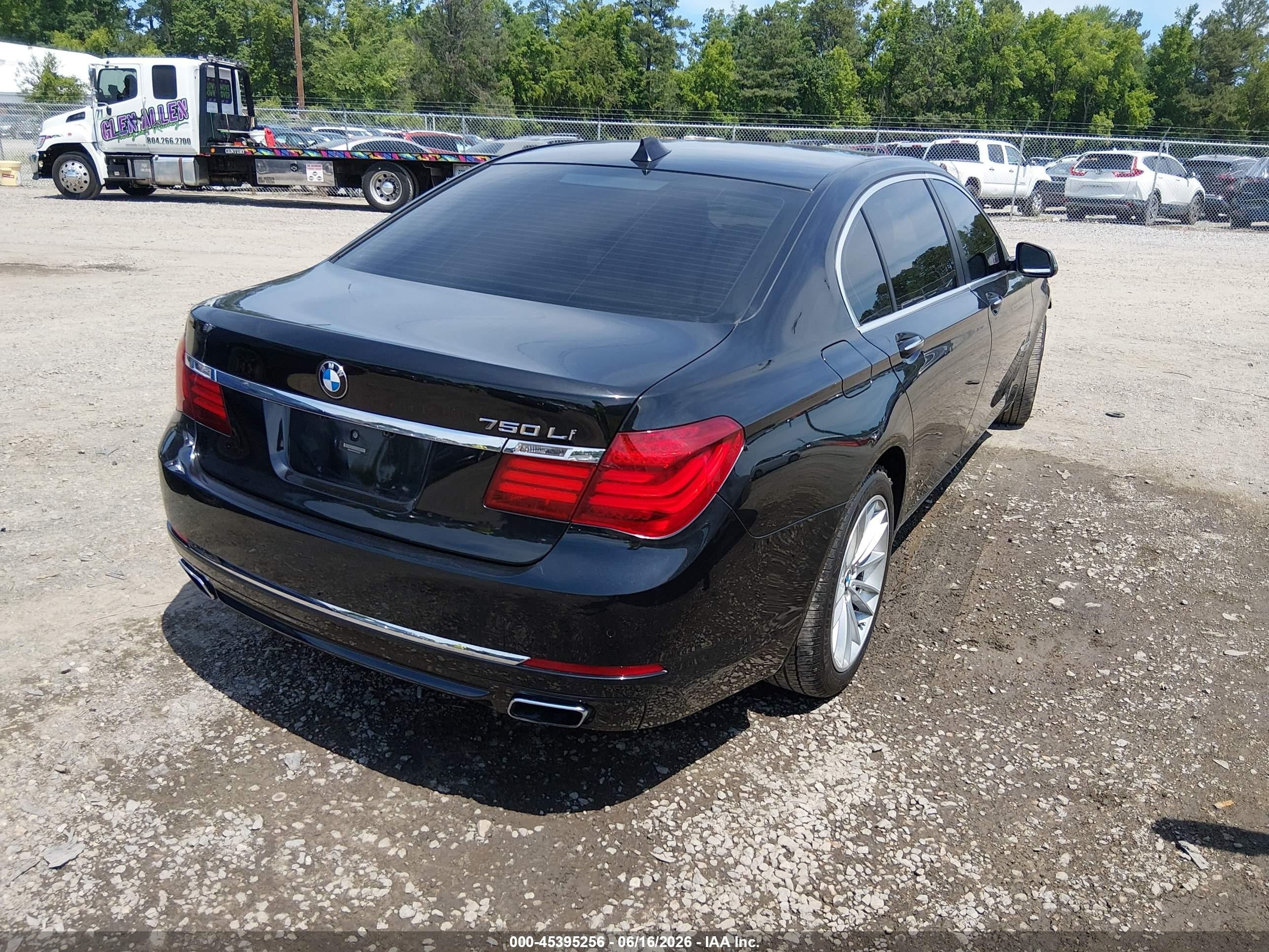 2015 Bmw 750li   Black vin: WBAYE8C55FD782322