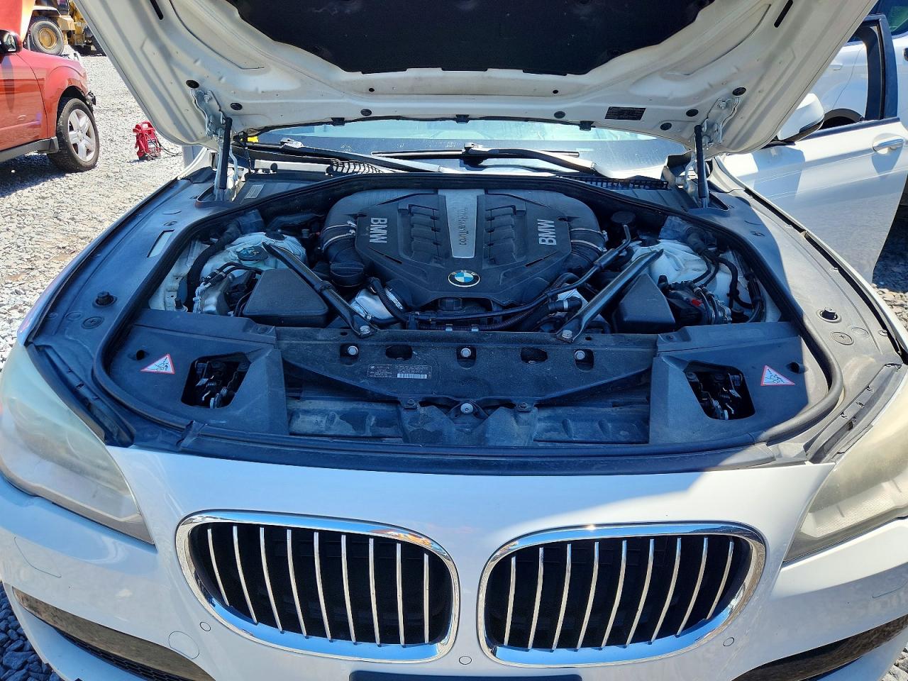 2013 Bmw 750 Li White vin: WBAYE8C56DD132363