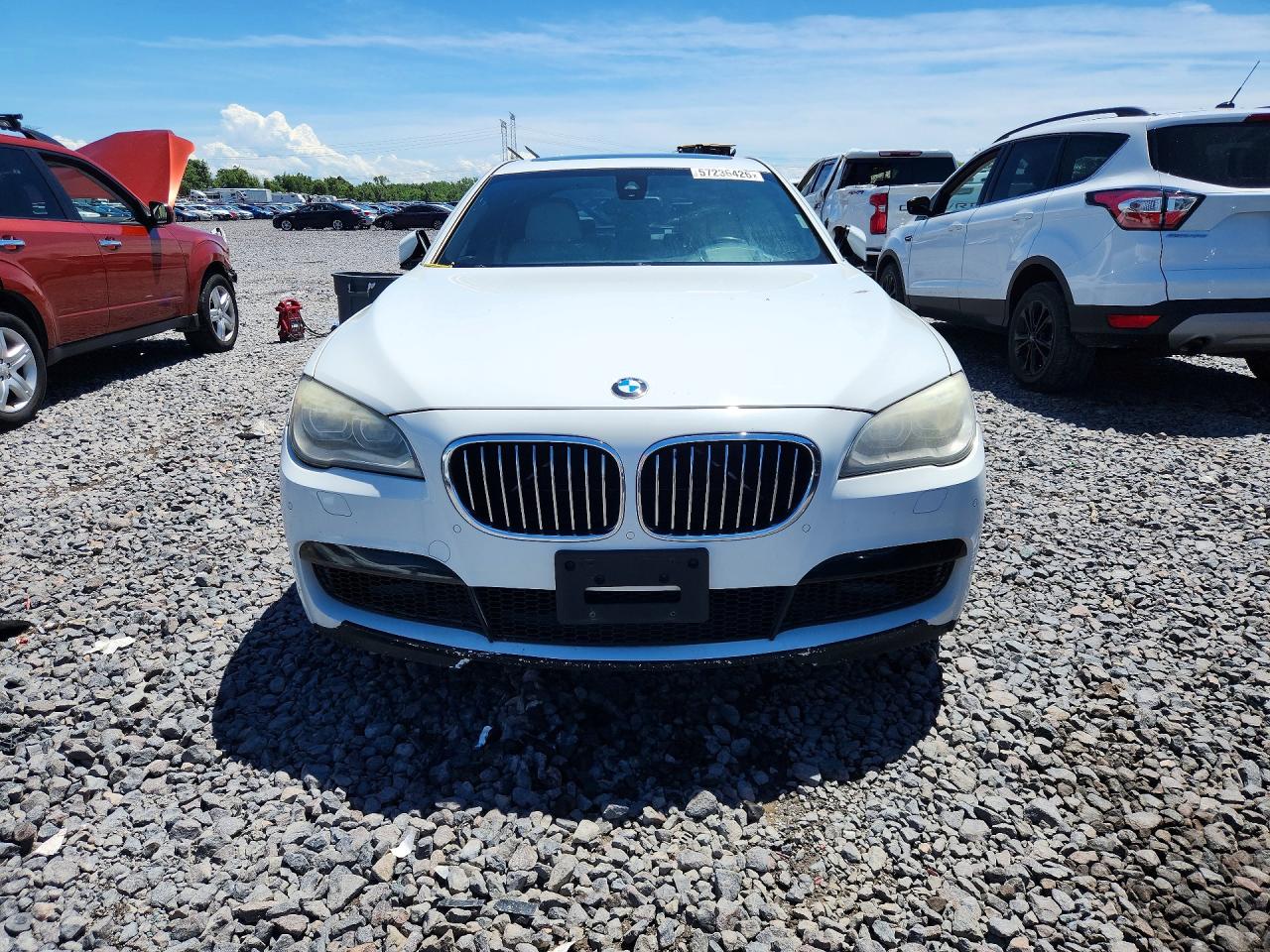 2013 Bmw 750 Li White vin: WBAYE8C56DD132363