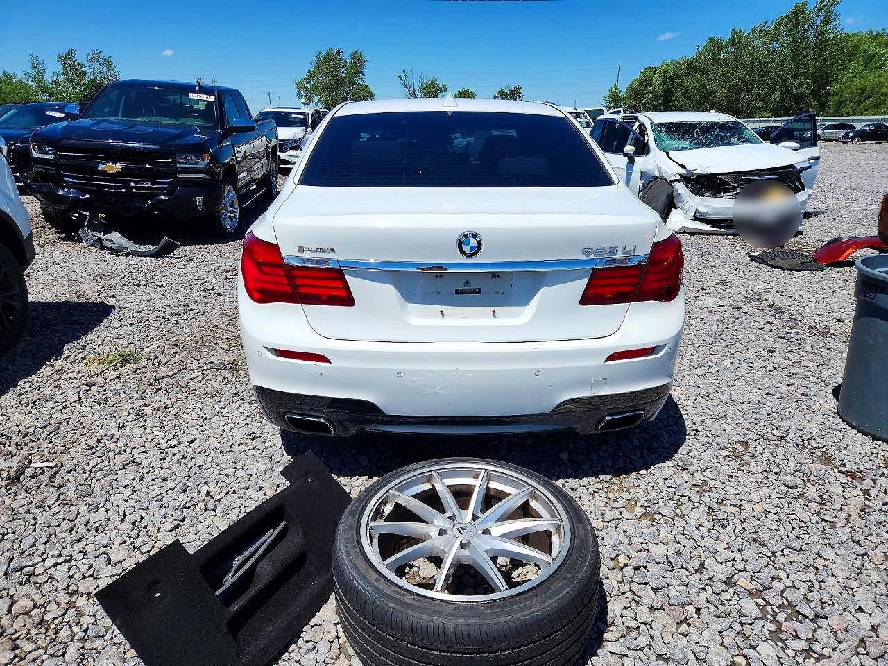 2013 Bmw 750 Li White vin: WBAYE8C56DD132363